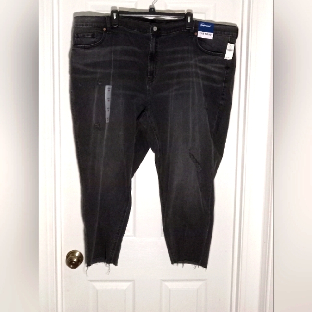 jeans Distressed Mid-rise ankle Boyfriend Old Navy Women's Plus Size